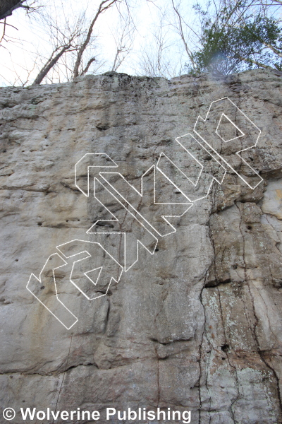 photo of MO, 5.10a  at Garbage Wall from New River Rock Vol. 1