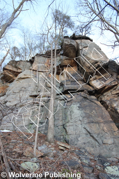 photo of Ounce of Cure, 5.11d  at Beer Wall from New River Rock Vol. 1