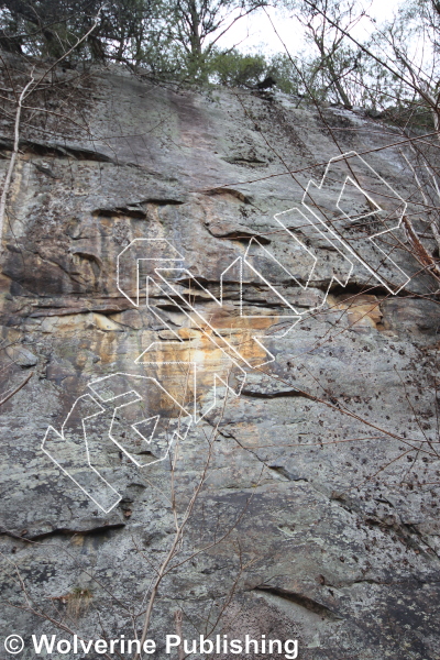 photo of Sheena Is a Punk Rocker, 5.11a  at Upper Endless from New River Rock Vol. 1