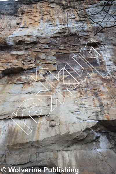 photo of Finders Keepers, 5.12c ★★★ at The Cirque from New River Rock Vol. 1