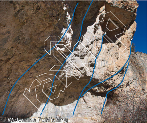 photo of Frankenstein, 5.13d ★★ at Sektor Frankenstein from Rifle Mountain Park