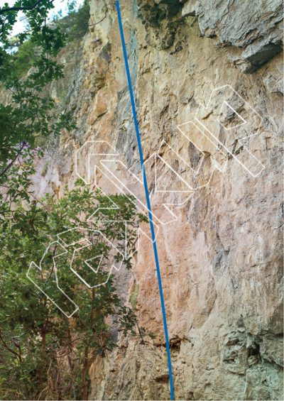 photo of Can't Stop, 5.12c ★ at Sektor Frankenstein from Rifle Mountain Park