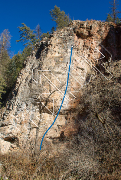 photo of Swamp Thing, 5.12b ★ at Meat Wall from Rifle Mountain Park