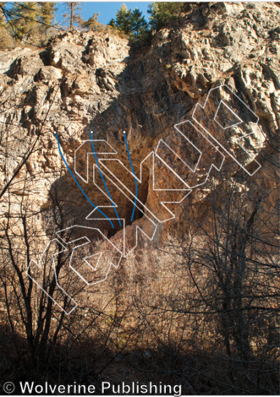 photo of Nostril Cave from Rifle Mountain Park