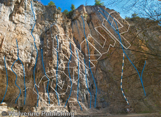 photo of Hang Em’ High, 5.12c ★★★ at Project Wall from Rifle Mountain Park