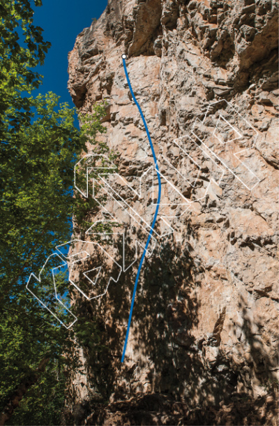 photo of Sno-Cone Wall from Rifle Mountain Park