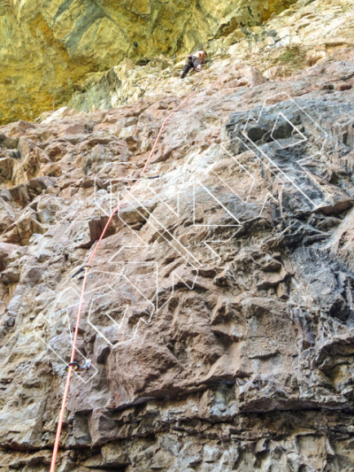 photo of Straight Man, 5.10a ★★ at Sno-Cone Wall from Rifle Mountain Park