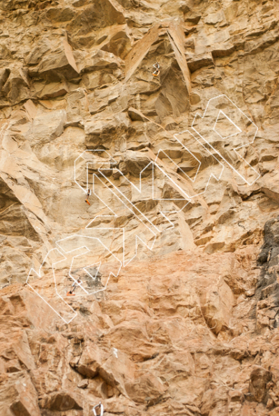 photo of Sno-Cone Wall from Rifle Mountain Park