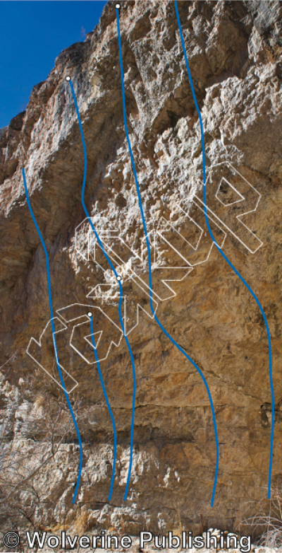 photo of Deity, 5.13a ★★ at Wicked Cave from Rifle Mountain Park