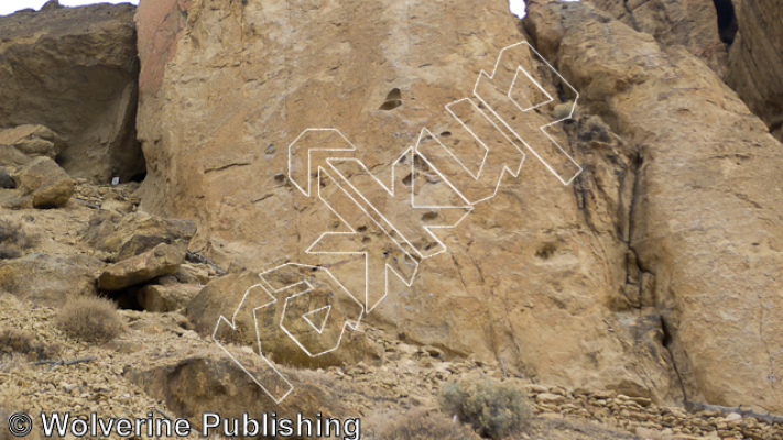 photo of Caffeine Free, 5.10a ★★ at Cocaine Gully from Smith Rock Select