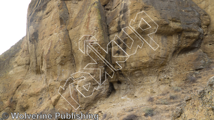 photo of Bloodshot, 5.11c ★★★ at Cocaine Gully from Smith Rock Select