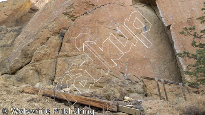 photo of Ring Of Fire, 5.11c/d ★★ at Combination Blocks from Smith Rock Select