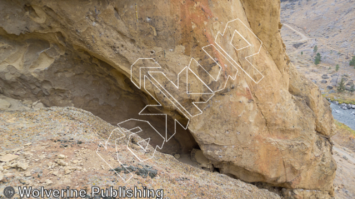 photo of Shock and Awe, 5.14c ★★★★ at Aggro Gully from Smith Rock Select