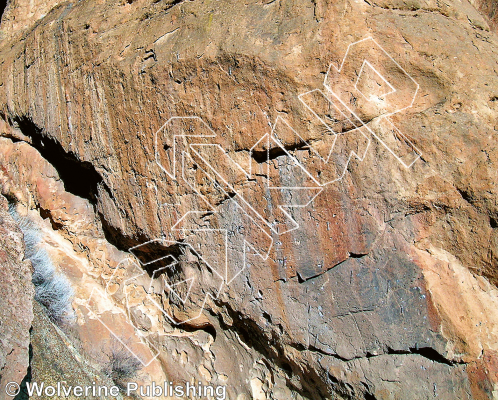 photo of White Wedding, 5.13d ★★★★ at Aggro Gully from Smith Rock Select