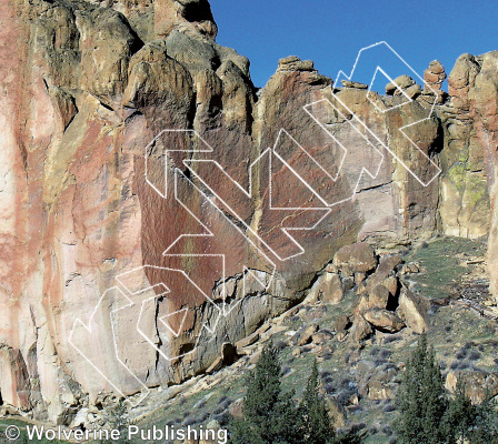 photo of Wartley's Revenge, 5.11b ★★★★ at Prophet Wall from Smith Rock Select