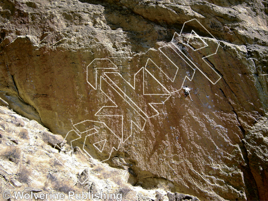 photo of Bound in Bogota, 5.11a ★★ at Cocaine Gully from Smith Rock Select