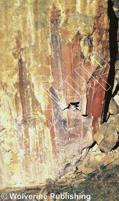 photo of Waste Case, 5.13b ★★★ at Churning Buttress from Smith Rock Select