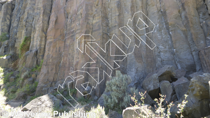 photo of Dark Star, 5.12a ★★★★ at Star Wall from Smith Rock Select