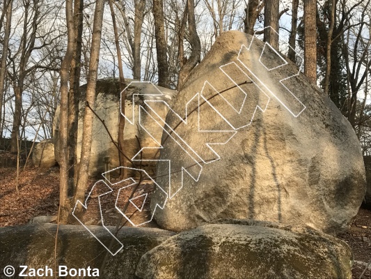 photo of Bob's Arete, V4 ★★★ at Paint Can from Boat Rock Bouldering