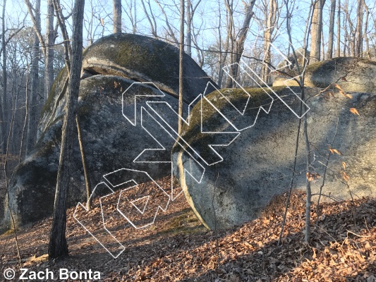 photo of Wittle Wave, V0- ★ at Beam Me Up from Boat Rock Bouldering
