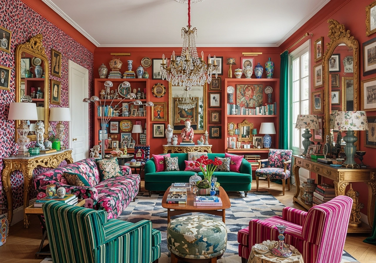Maximalism Living Room