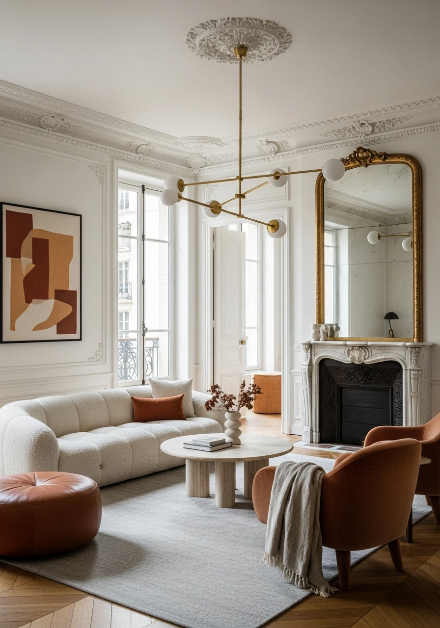 Modern Parisian Living Room