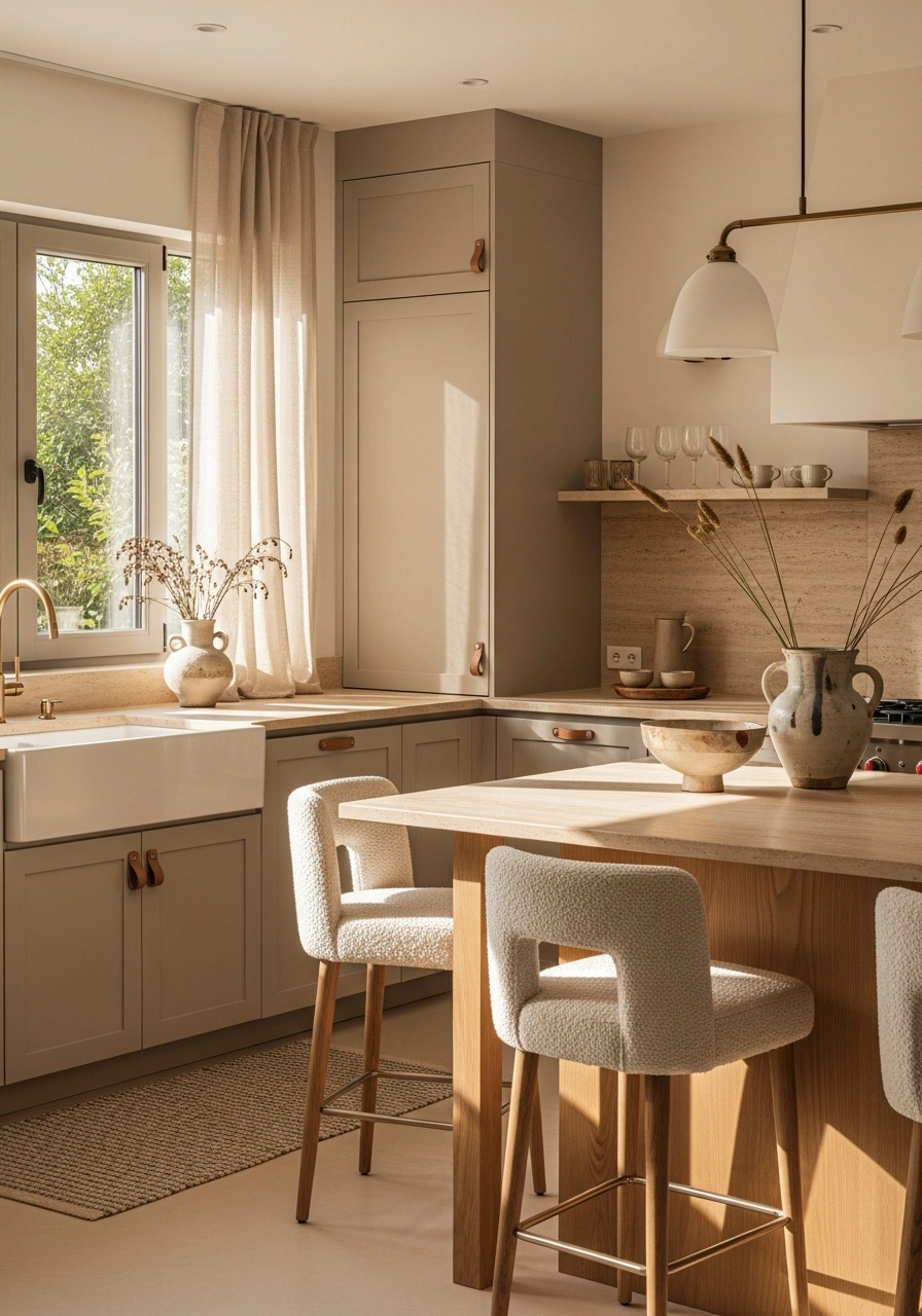 Warm Minimalism Kitchen