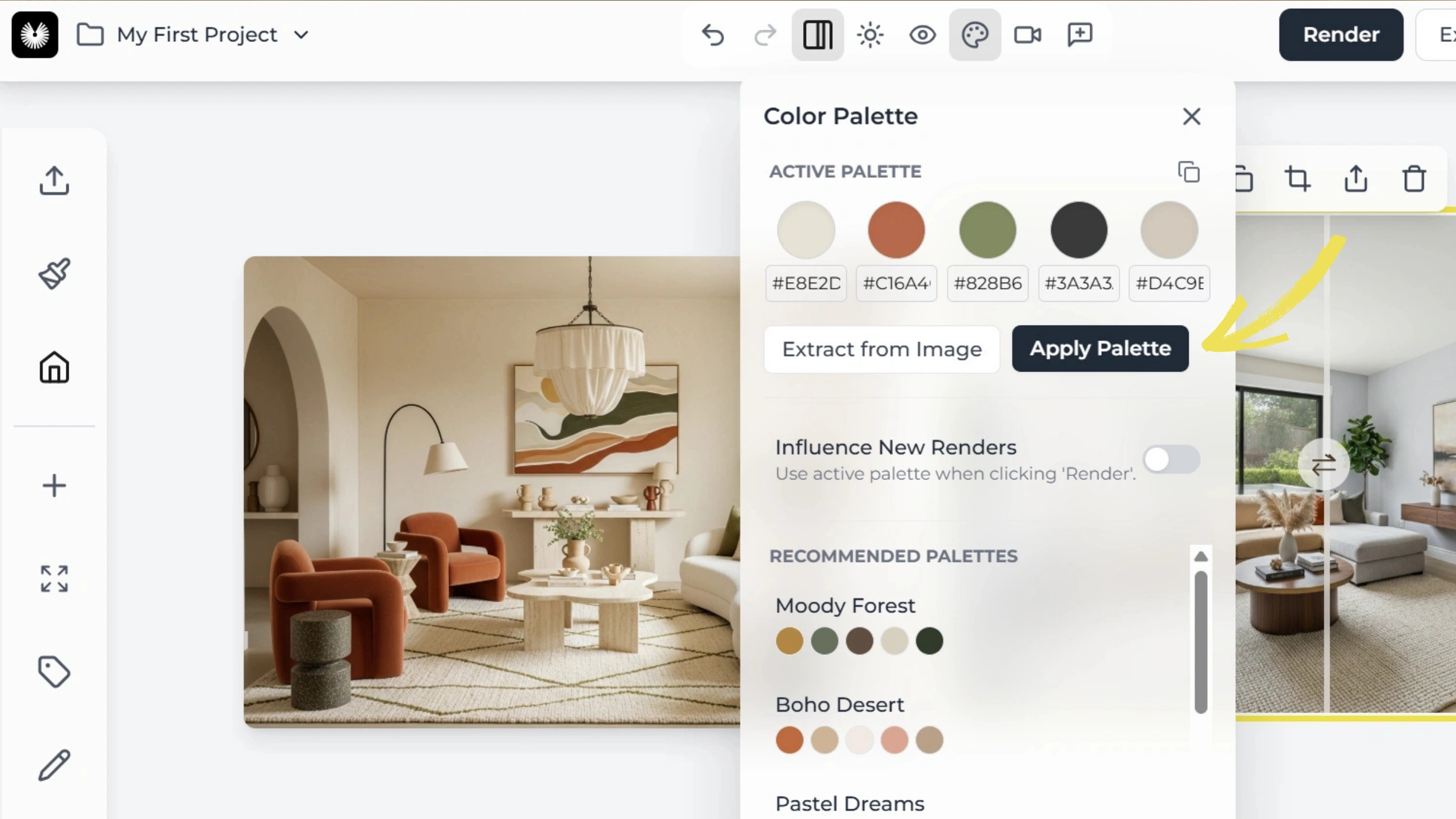 Color Palette Extract & Apply