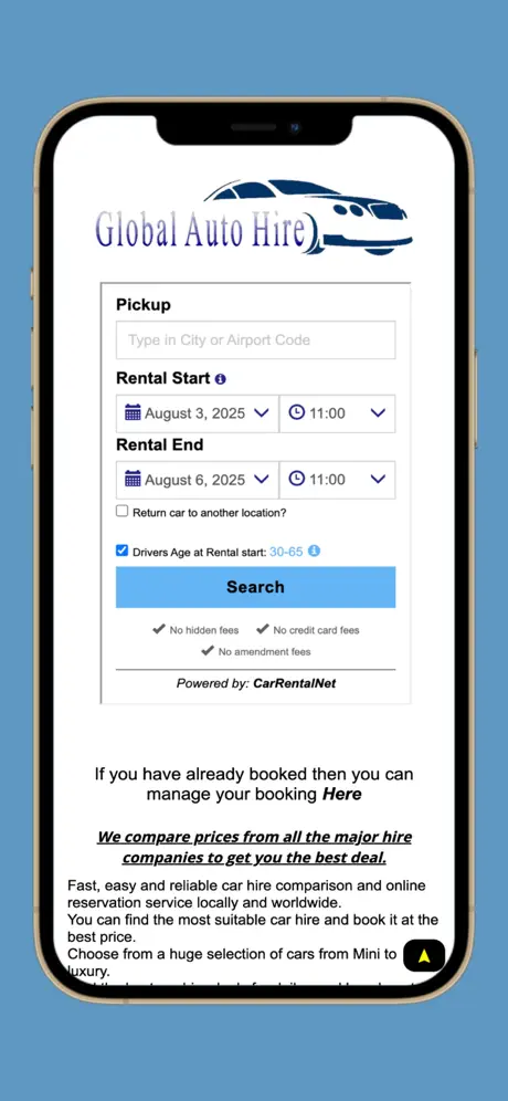 Global Auto Hire screenshot 1