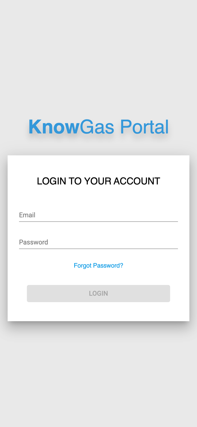 KnowGas Distributor Portal