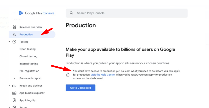 Guide to Applying for Production in Google Play Console