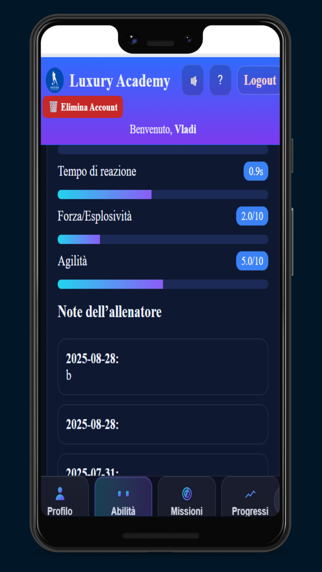 Login - Luxury Soccer Academy screenshot 2