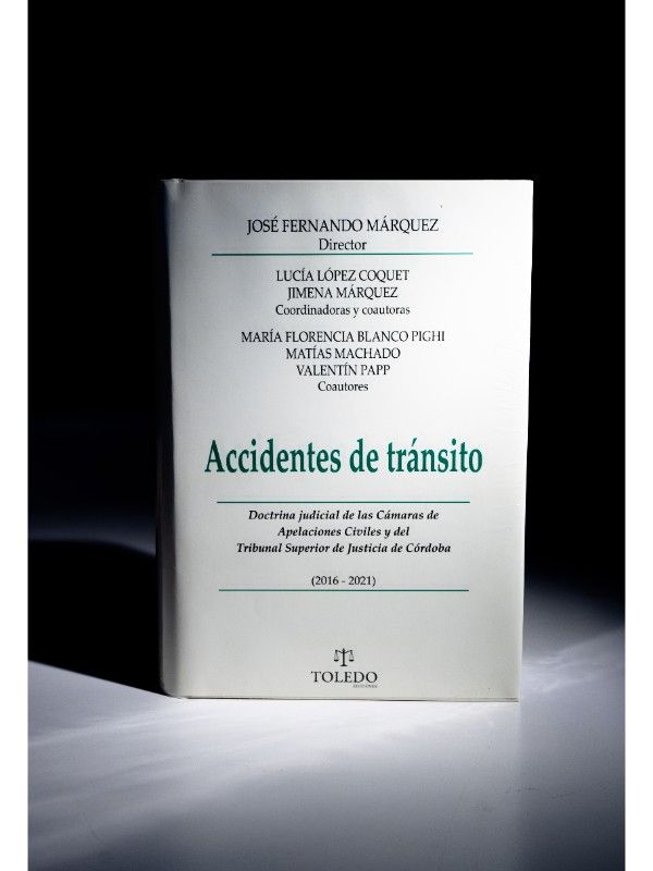 Portada del libro Accidentes de tránsito en Córdoba								 - MÁRQUEZ, José Fernando 