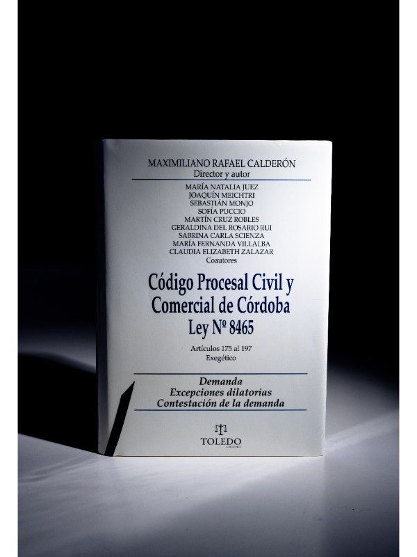 Portada del libro Código Procesal Civil y Comercial de Córdoba Comentado - arts. 175 al 197								 - CALDERÓN, Maximiliano Rafael