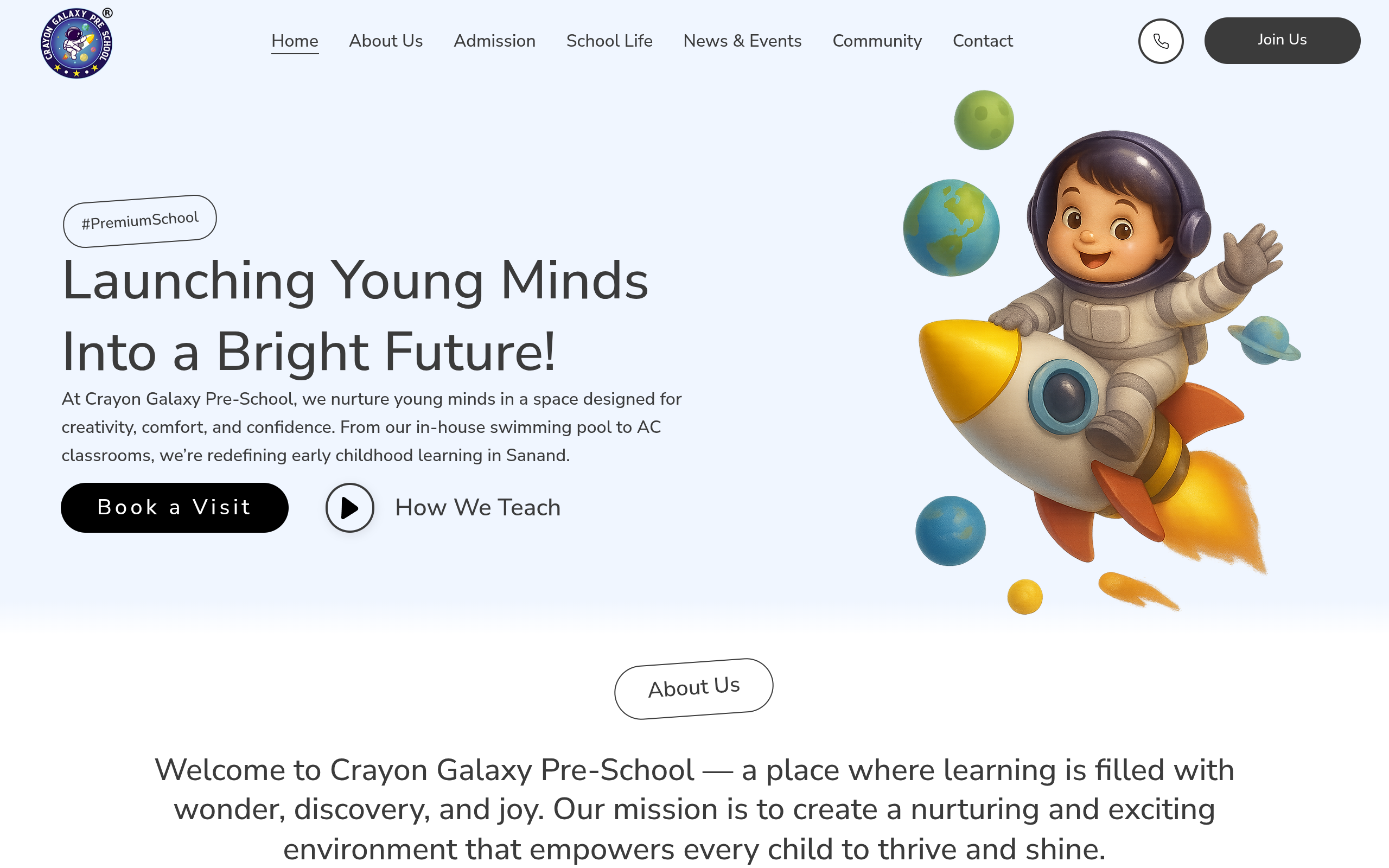 Crayon Galaxy Pre-School - Desktop