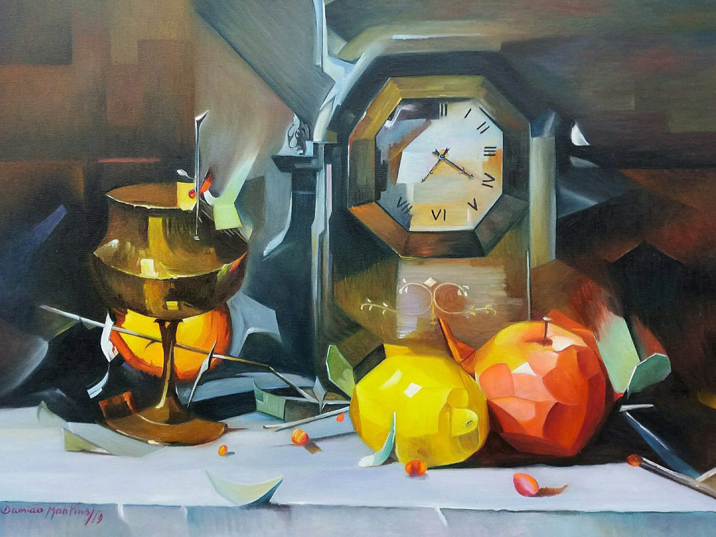RELÓGIO  - Damião Martins - Óleo sobre Tela (90 x 70)