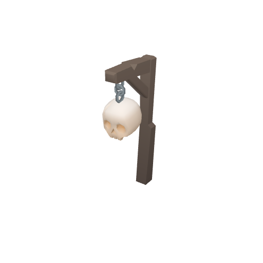 Post With Skull