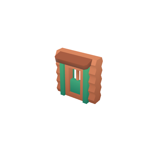 Cabin Overhang Door Rotate