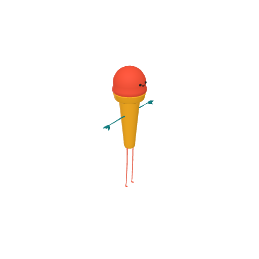 Ice Cream Cone Character