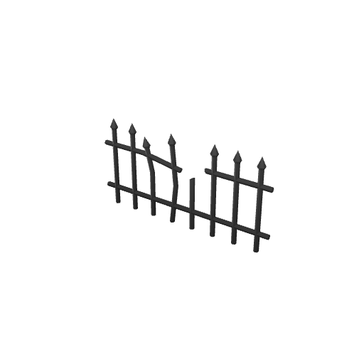 Damaged Iron Fence