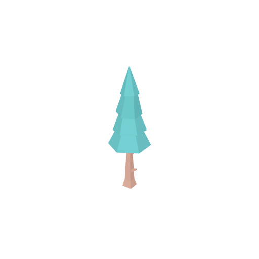 Tree Pine Tall C Detailed