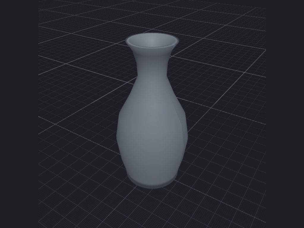 Turned bud vase