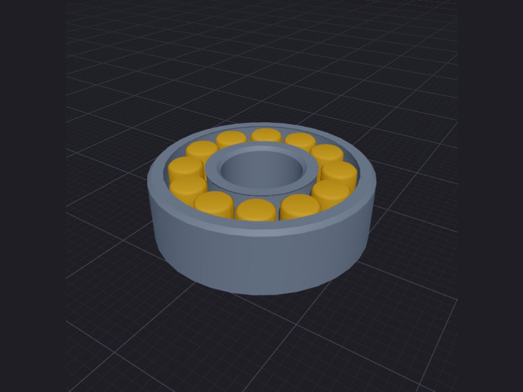 Print-in-place 608 bearing