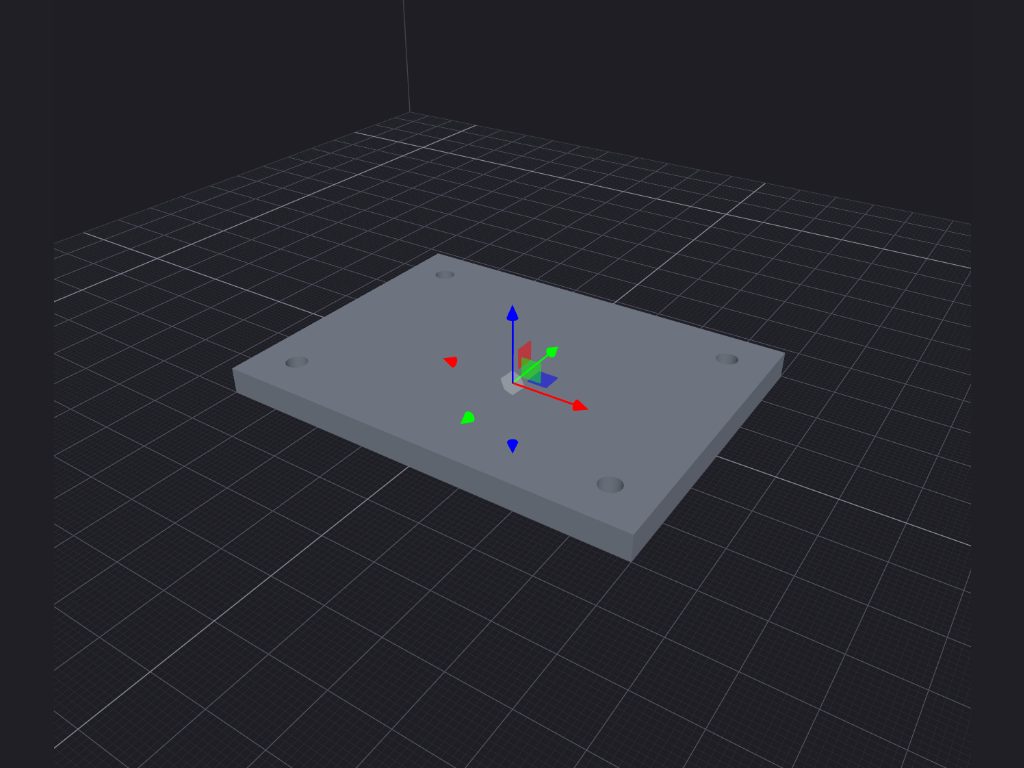 Mounting plate, built by an agent