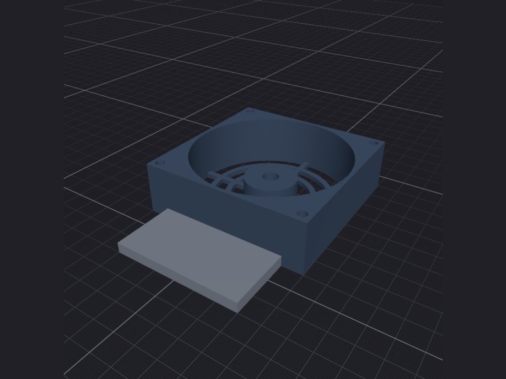 Add a fan housing