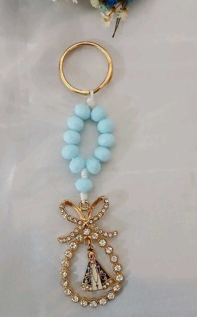 Chaveiro Aparecida com strass
