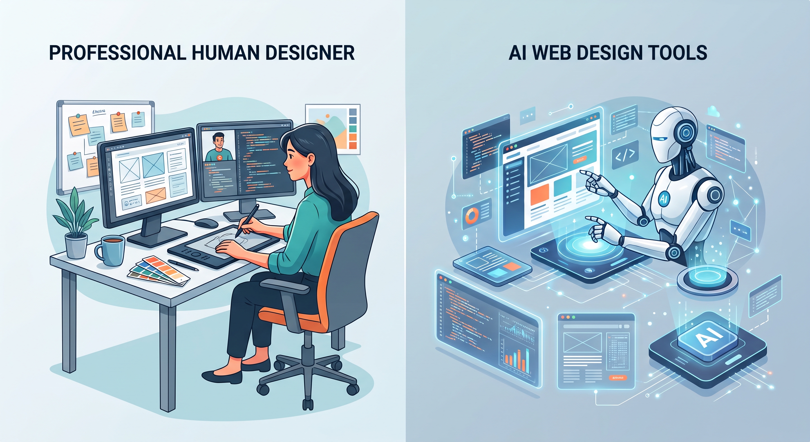 Hiring a Web Designer vs Using AI: The 2026 Cost and Quality Breakdown