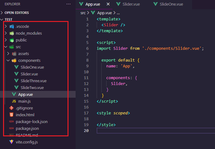 vue js project structure