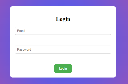 final login page without error