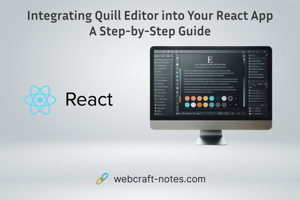 Integrating Quill Editor into Your React App: A Step-by-Step Guide